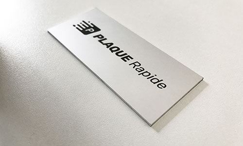 Plaque de boite aux lettres aluminium