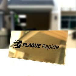 Plaque boite aux lettres laiton