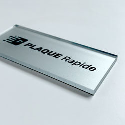 Plaque boite aux lettres plexiglas